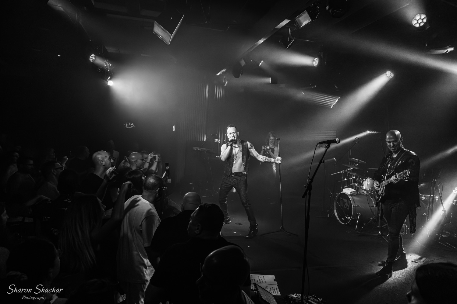 Olive Shows Depeche Mode tribute - dramatic backlit performance
