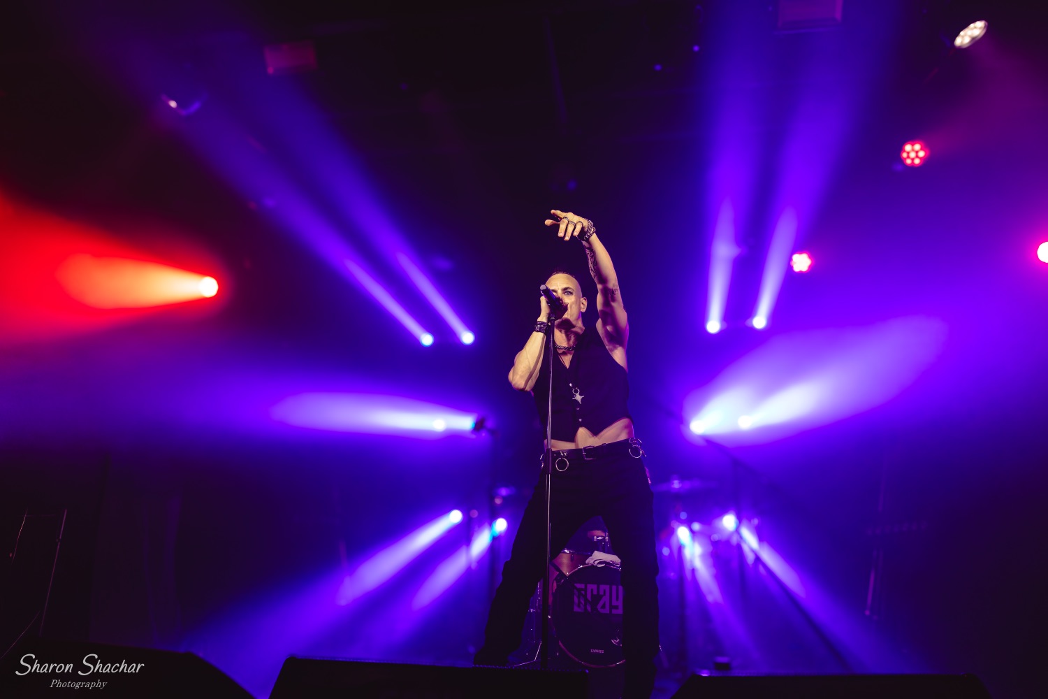 Olive Shows Depeche Mode tribute - vocalist center stage