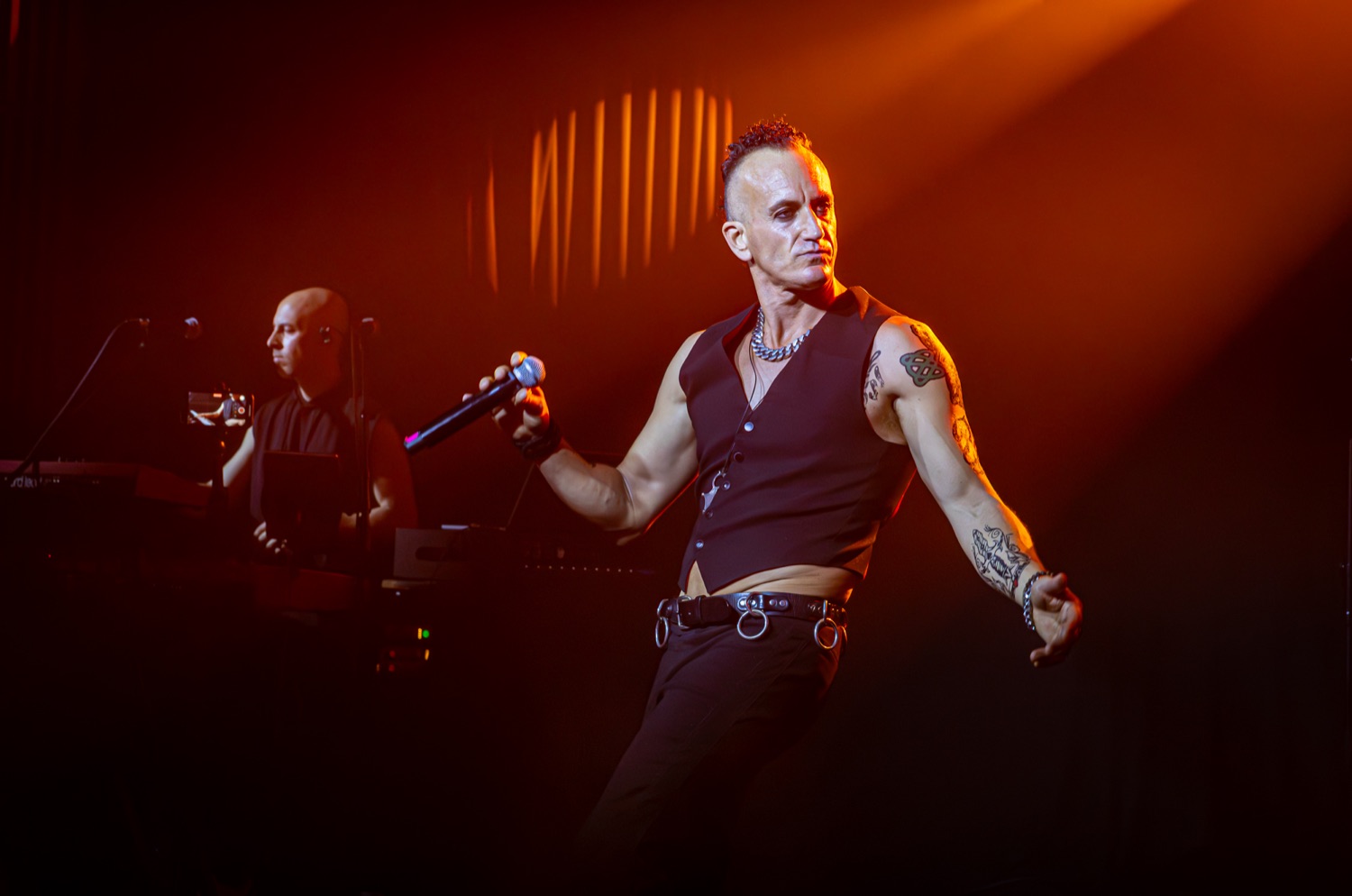 Olive Shows Depeche Mode tribute - wide stage view with audience